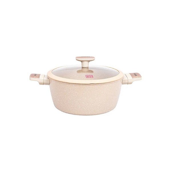 Panela Funda Giratória Ucc Life de 26 CM em Granito Bege