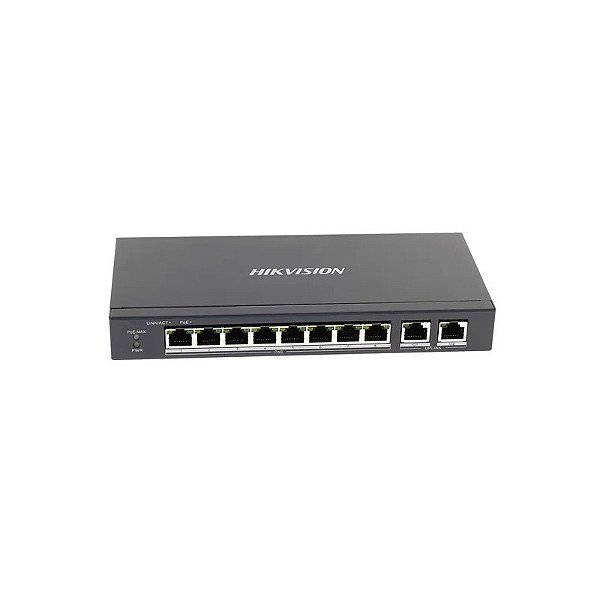 Hub de Switch Hikvision 08P 10/100MBPS 2GE Poe DS-3E0310P-e/M(B)