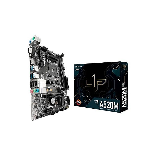 Placa Mãe Gamer Up A520M DDR4 Socket AM4 Chipset AMD A520 Micro ATX