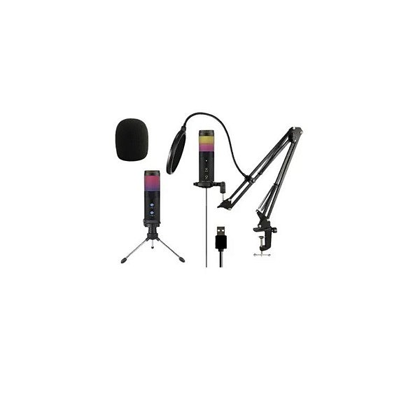 Microfone Profissional Satellite A-MK36 para Podcast