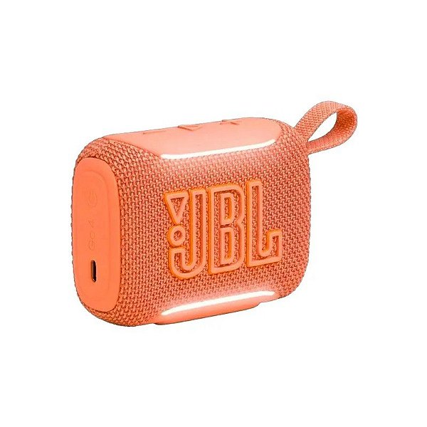 Caixa de Som JBL Go 5 - Bluetooth - 5W - À Prova D'Água - Laranja