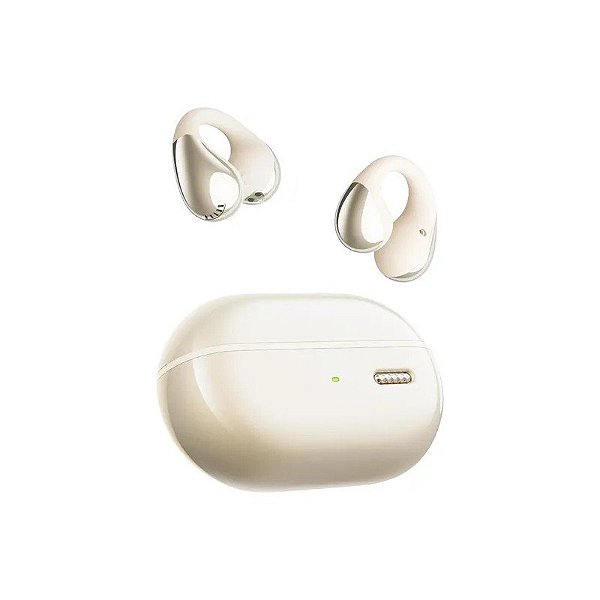 Fone de Ouvido Soundpeats Pearlclip Pro Sem Fio - Bege