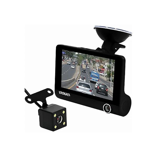 Câmera para Carro Satellite A-DVR053 - Preto
