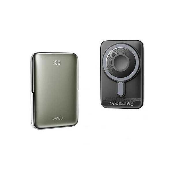 Carregador Magnético Sem Fio 3 Em 1 Wiwu WI-P018 - Preto