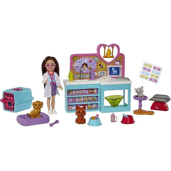 Mattel Barbie HGT12 Clube Chelsea Veterinária