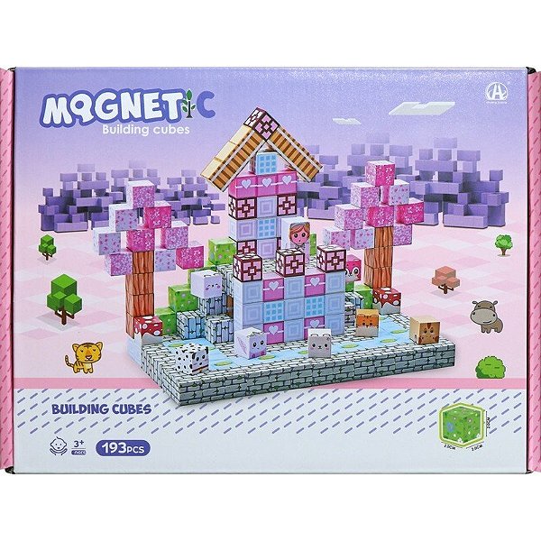 Kit de Cubos Magnéticos de Construção Chuang Huang - CH1336 (193 peças)