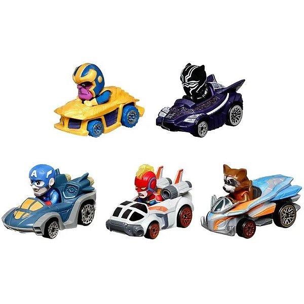 Jogo HotWheels Racer Verse Marvel Mattel - HPN40 (5 Peças)
