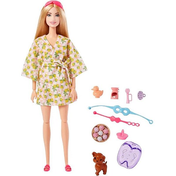 Boneca Barbie Wellness Dia de Spa Mattel - HKT90