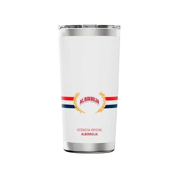 Garrafa Térmica Hydrate Albirroja Fan Stripes Edition 591ml - Branco-Vermelho