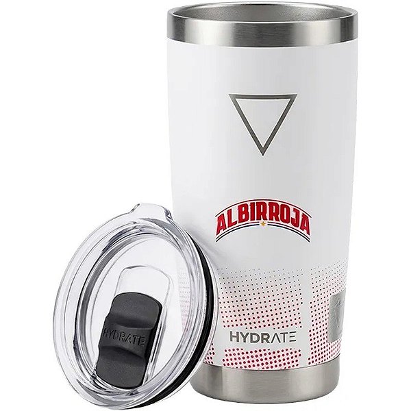 Vaso Térmico Hydrate Albirroja Fan Dots Edition 591mL - Blanco-Rojo