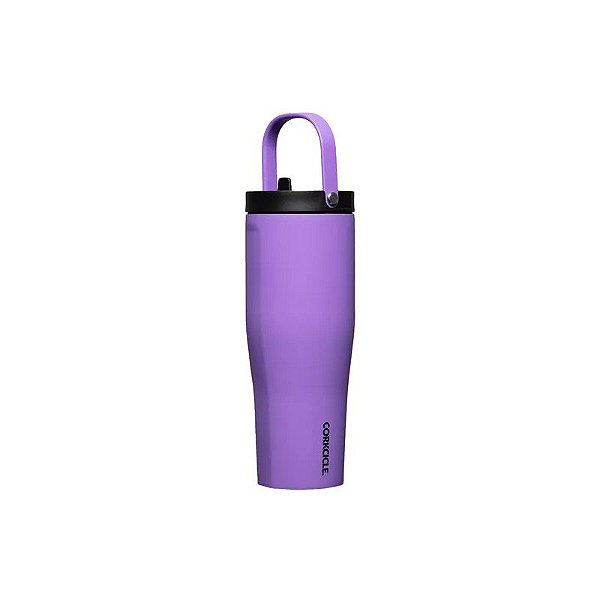 Garrafa Térmica Corkcicle Série A Go Cup XL 890 ml com Bico Varsity Roxo
