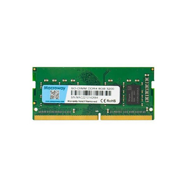 Memória Ram Macroway So-DIMM - 8GB - DDR4 - 3200MHZ - para Notebook