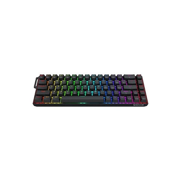 Teclado Gamer Redragon Castor Pro K631RGB Switch Red Layout 65% Sem Fio - Preto