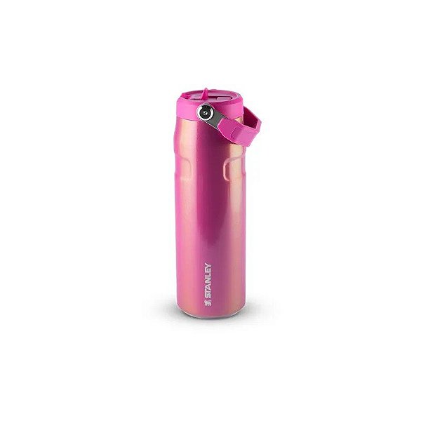 Garrafa Térmica Stanley The Aerolight Iceflow Flip Straw 10-11283-195 - 710ML - com Bico - Dazzle Pink Shimmer