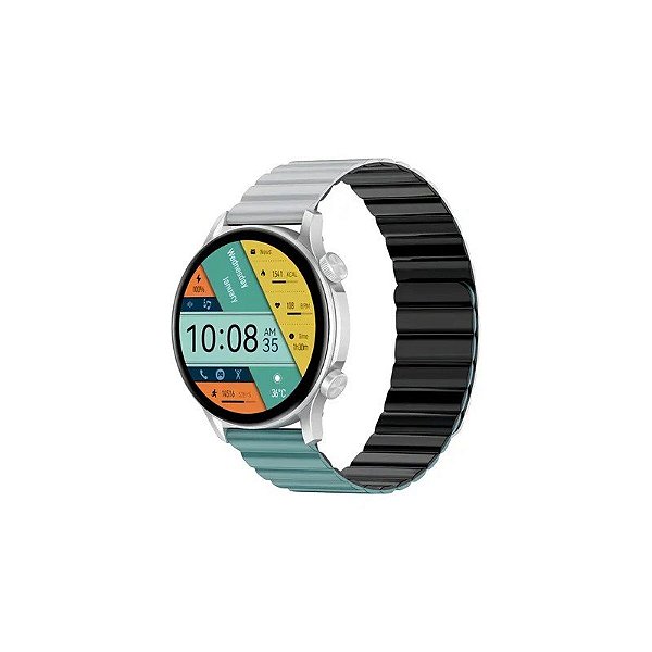 Relógio inteligente Kieslect KR Pro LTD YTF2057EU - À Prova D'Água com Proteção IP68 - 45,7 mm - Prata