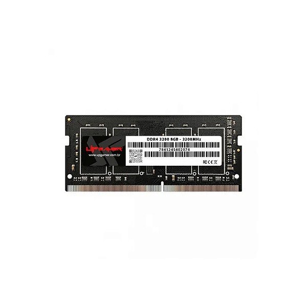 Memória para Notebook Up Gamer UP3200, DDR4 8GB (1X8GB), 3200MHZ, So-DIMM, Preto