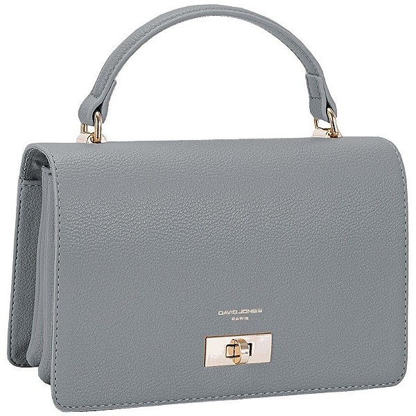 Bolsa Feminina David Jones CM6791 Cinza Aço