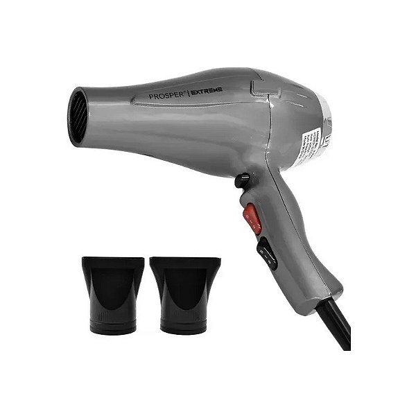 Secador de cabelo Prosper Pop Extreme P-7900 8.000 Watts 220 - 240 V ~ 50/60 Hz - Cinza/Prata