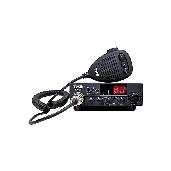 Rádio Amador TKS PX-27 80 Canais AM/FM Preto