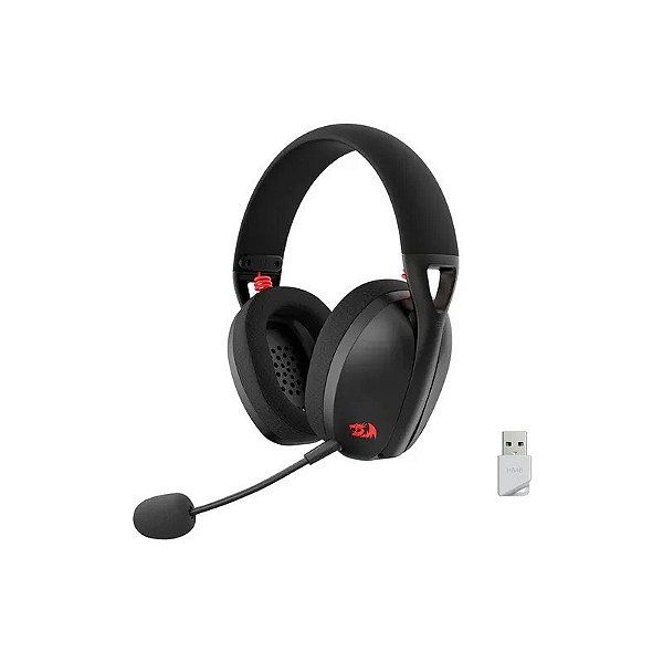 Fone de Ouvido Gamer Redragon Ire Pro H848 Sem Fio - Preto