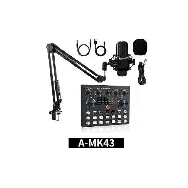 Microfone Satellite A-MK43 + Mesa de Som + Suporte