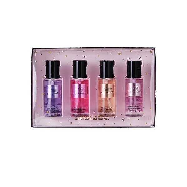 Kit Clássico Mini Splash Victoria's Secret 4 Unidades 75 ML