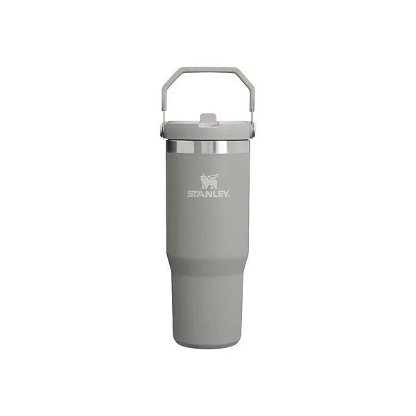 Copo Térmico Stanley The Iceflow Flip Straw Tumbler 10-12043-308 - 887ML - com Bico - Cinza