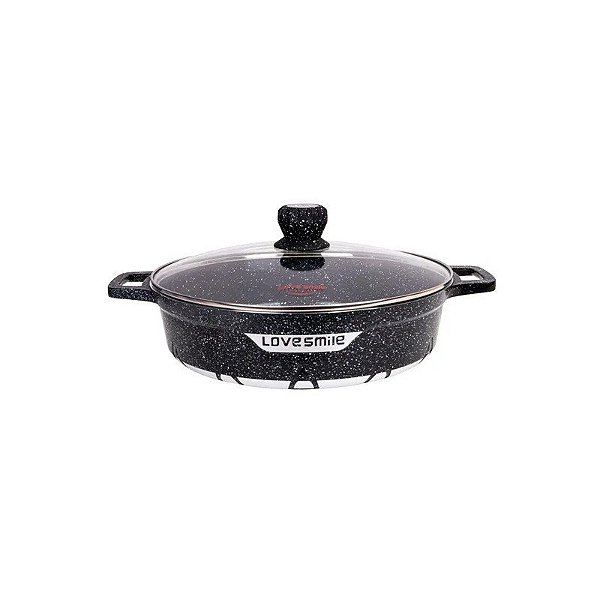 Panela Soup Love Stick 36 cm Revestimento Granito Preto