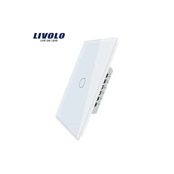 Interruptor Touch Screen 1 Botão Branco VL-C501S Livolo