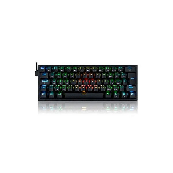 Teclado Redragon K616-RGB Fizz Pro BT/Wifi Preto