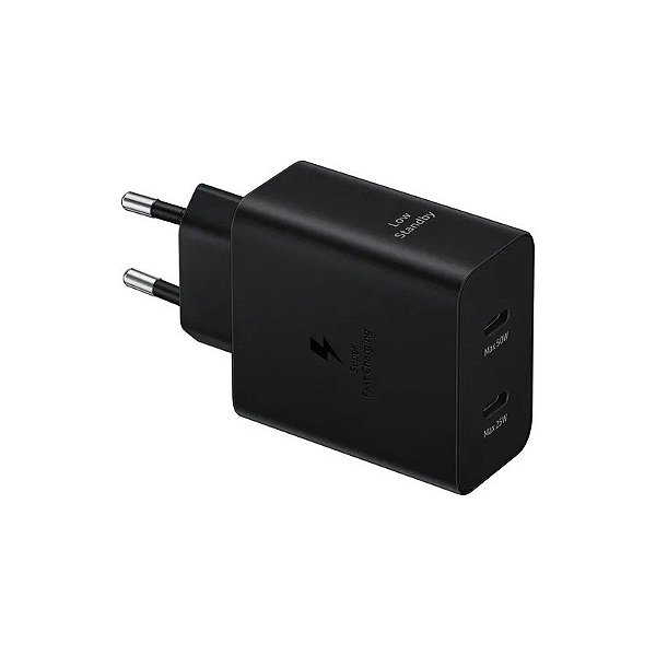 Carregador Samsung EP-T5020BK 50W USB-C/USB-C 1.8 Metros - Preto