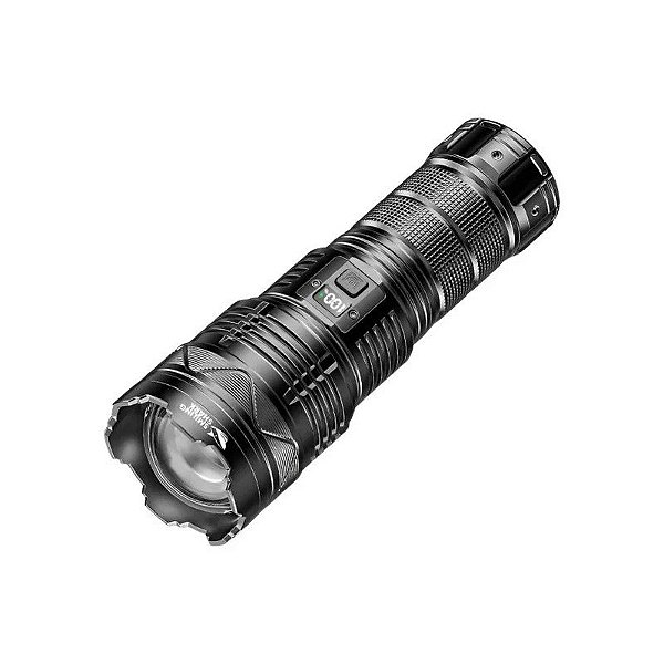 Lanterna Smiling Shark SD-5990 Multifuncional Preto