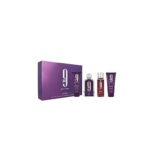 Kit Afnan 9PM Edp F 100ML 4 Peças