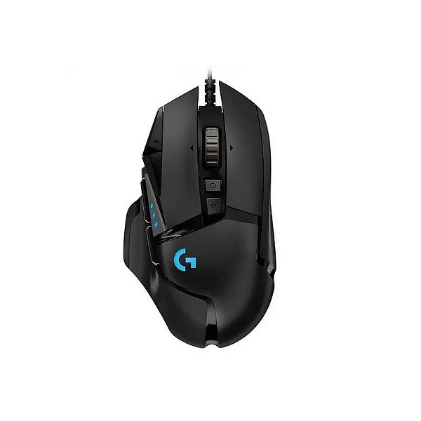 Mouse Gamer Logitech G502 Hero, USB, 25600 DPI, RGB, 910-005550, Preto