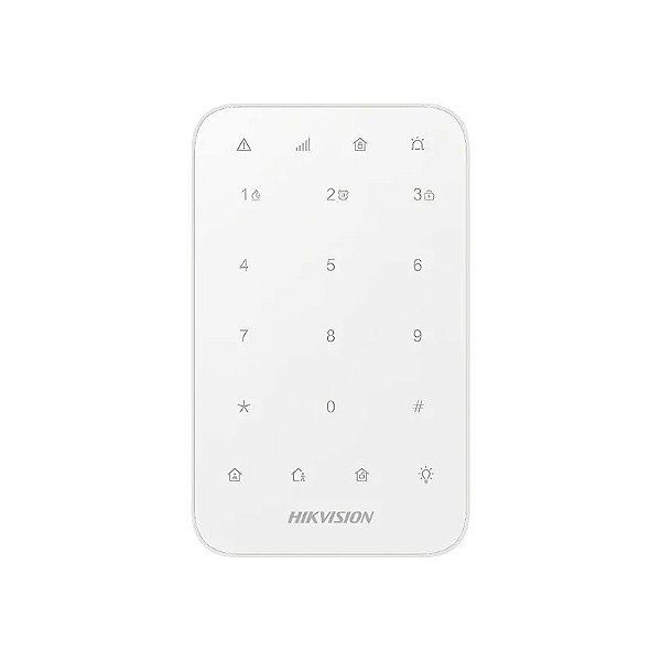 Teclado para Alarme Hikvision DS-PK1-e-WB Sem Fio - Branco