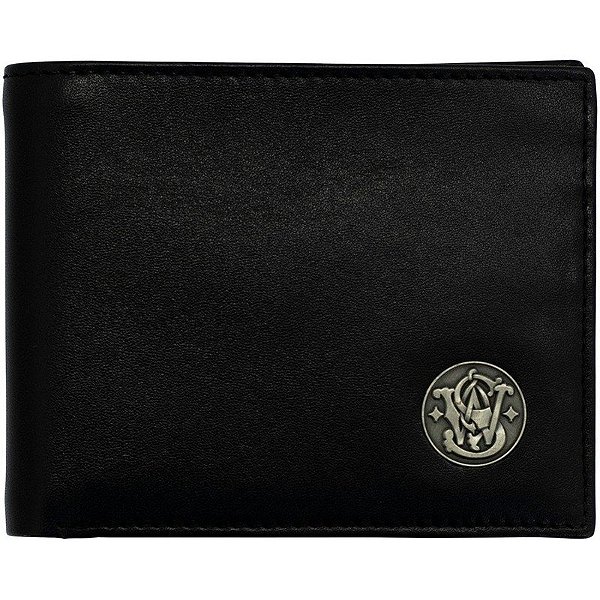 Carteira Dobrável Smith&Wessont 49351 Masculina - Preta