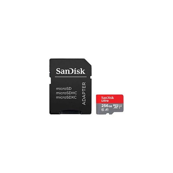 Cartão de Memória Sandisk - Ultra Sdsquac - GN6MA - 256GB - Micro SD com Adaptador - 150 MB/s