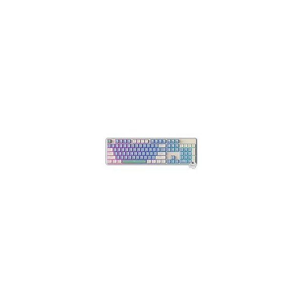 Teclado Gamer Mecânico Redragon K685PYG-RGB Faye USB / Inglês - Roxo / Branco