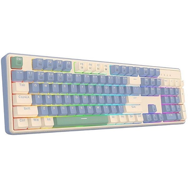 Teclado Gamer Redragon Faye K685PYG-RGB Branco