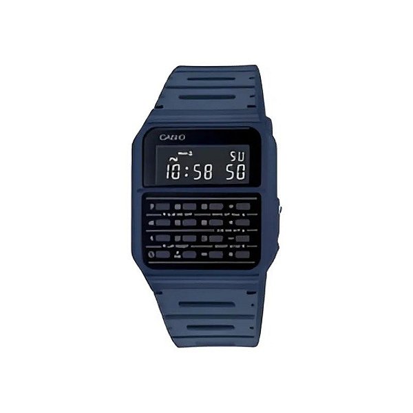 Relógio Digital Unissex Casio Data Bank CA-53WF-2BDF Azul