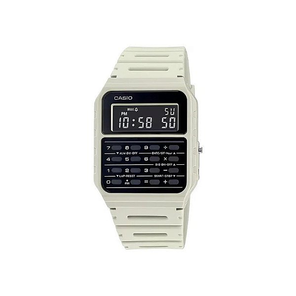 Relógio Casio Data Bank CA-53WF-8BDF Digital Unissex Branco