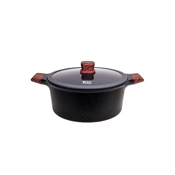 Panela Antiaderente Para Indução Jio 28cm Preta