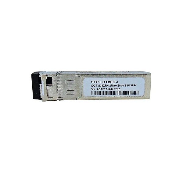 Transceptor F. M SFP+ 10G 80KM LC Bidi TX1330-RX1270NM BX80D-I com Cisco