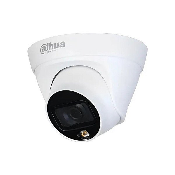 Câmera de Vigilância IP Dahua Dome DH-IPC-HDW1239T1-LED Cor Total 2MP - Branco