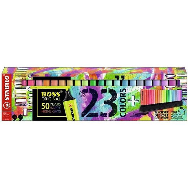 Marca-texto Stabilo Boss 7023-01 (23 Unidades)