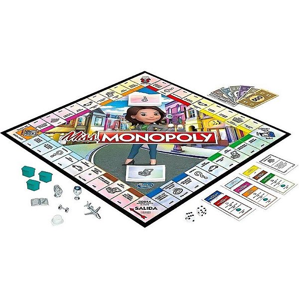 Jogo de Tabuleiro Miss Monopoly Hasbro - E8424