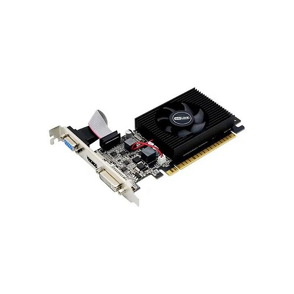 Placa de Vídeo Goline Nvidia GeForce GT740 4GB GDDR5, HDMI VGA DVI, GL-GT740-4GB-D5
