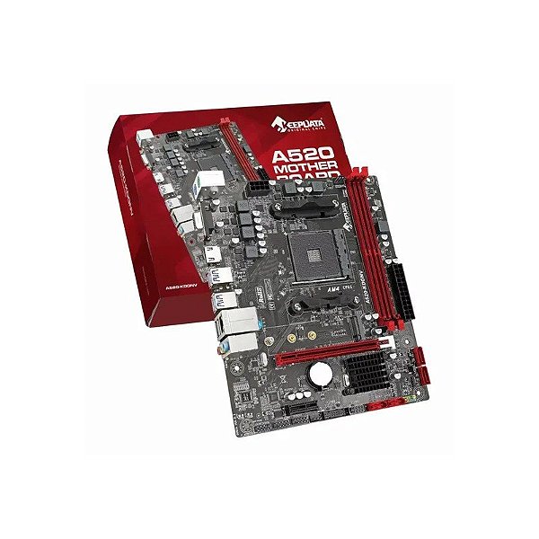 Placa-mãe Keepdata A520-KDGNV DDR4 Socket AM4 Chipset AMD A520 Micro ATX
