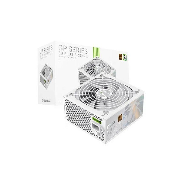 Fonte 450W Gamemax GP 450B 80+Bronze F-Mod Bivolt Branca sem G