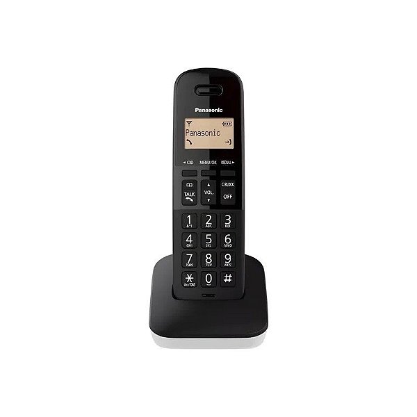 Telefone Sem Fio Panasonic KX-TGB310LAW - Preto/Branco
